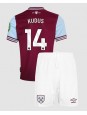 West Ham United Mohammed Kudus #14 Domácí dres pro děti 2024-25 Krátký Rukáv (+ trenýrky)